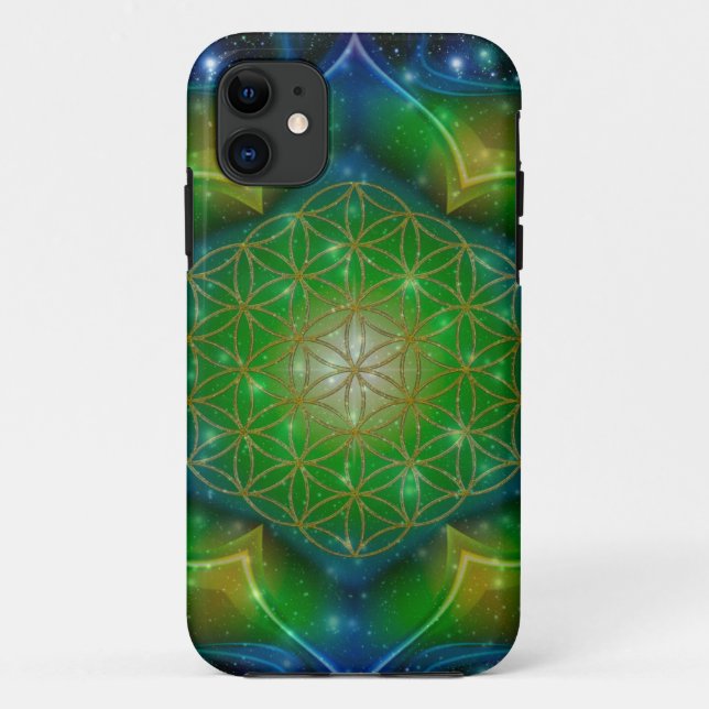 FLOWER OF LIFE/Blume des Lebens Mandala V Square Case-Mate iPhone Case (Back)