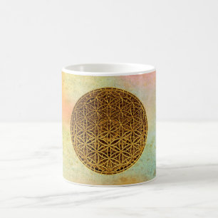 Flower Of Life / Blume des Lebens - medal gold Coffee Mug