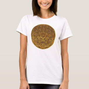 Flower Of Life / Blume des Lebens - medal gold T-Shirt