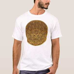 Flower Of Life / Blume des Lebens - medal gold T-Shirt
