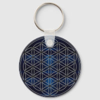 Flower of Life Blume des Lebens Navy Blue