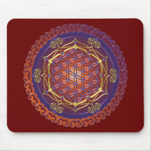 FLOWER OF LIFE / Blume des Lebens - Ornament I Mouse Mat