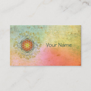 Flower of Life / Blume des Lebens - Ornament IV BG Business Card