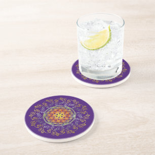 FLOWER OF LIFE / Blume des Lebens - Ornament IV Coaster