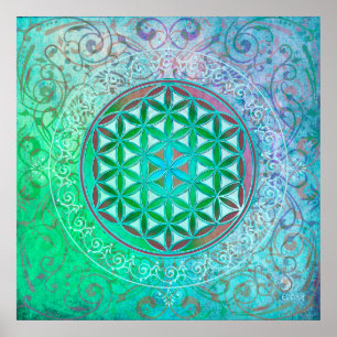 Flower Of Life / Blume des Lebens - Ornament IV Poster