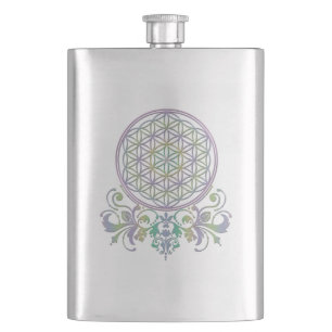 Flower of Life / Blume des Lebens - Ornaments II Hip Flask
