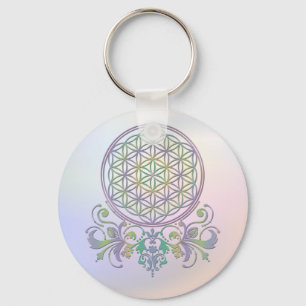 Flower of Life / Blume des Lebens - Ornaments II Key Ring