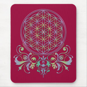 Flower of Life / Blume des Lebens - Ornaments II Mouse Mat