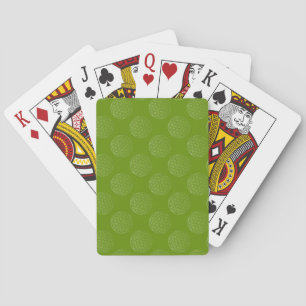 Flower Of Life / Blume des Lebens - pattern green Playing Cards