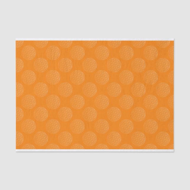 Flower of Life / Blume des Lebens - pattern orange Tissue Paper (Front)