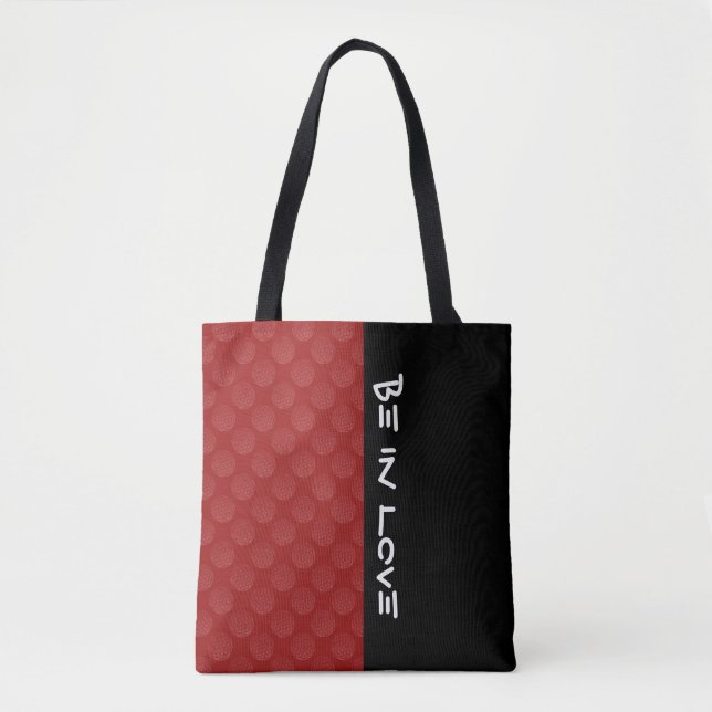 Flower Of Life / Blume des Lebens - pattern red Tote Bag (Front)