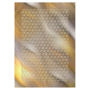 Flower of Life / Blume des Lebens - pattern white Tablecloth