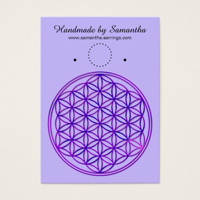 Flower Of Life / Blume des Lebens - pink blue (Front)