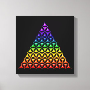 Flower Of Life / Blume des Lebens - pyramid chakra Canvas Print