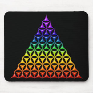 Flower Of Life / Blume des Lebens - pyramid chakra Mouse Mat