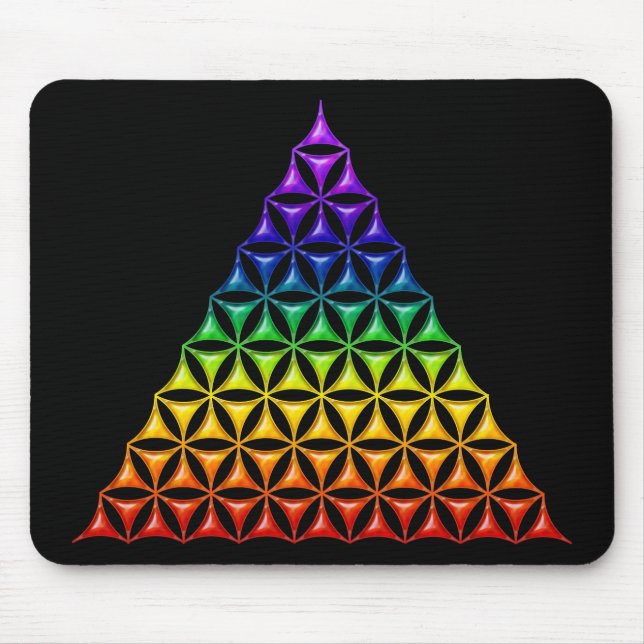 Flower Of Life / Blume des Lebens - pyramid chakra Mouse Mat (Front)