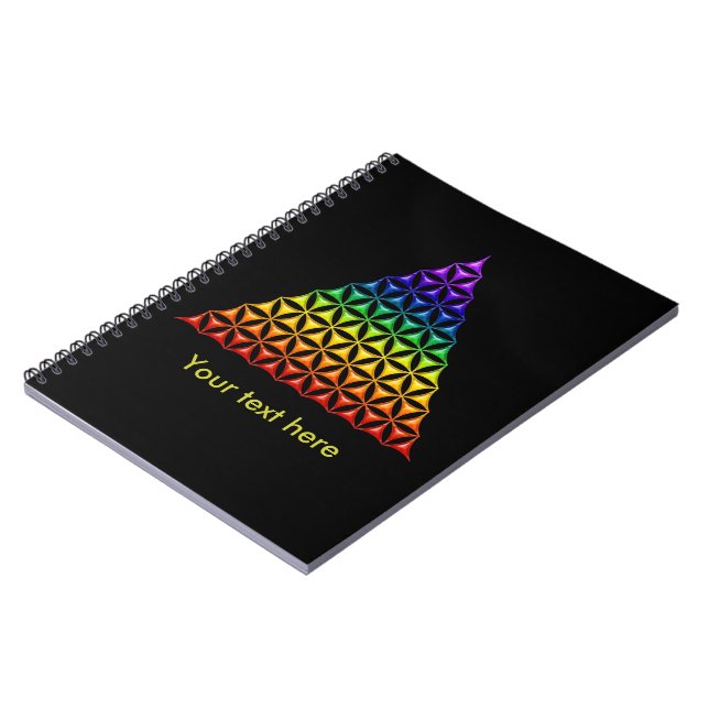 Flower Of Life / Blume des Lebens - pyramid chakra Notebook (Left Side)