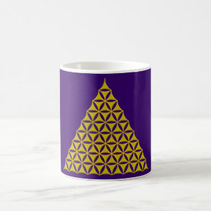Flower Of Life / Blume des Lebens - pyramid gold Coffee Mug