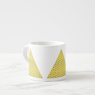 Flower Of Life / Blume des Lebens - pyramid gold Espresso Cup