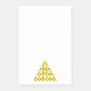 Flower Of Life / Blume des Lebens - pyramid gold Post-it Notes