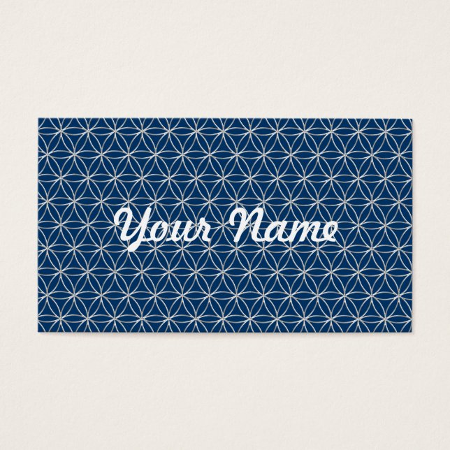 Flower of Life / Blume des Lebens - silver pattern (Front)