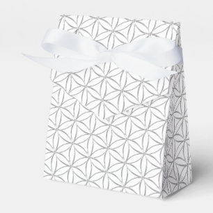 Flower of Life / Blume des Lebens - silver pattern Favour Box