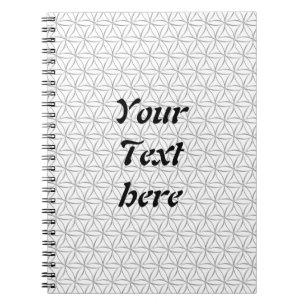 Flower of Life / Blume des Lebens - silver pattern Notebook