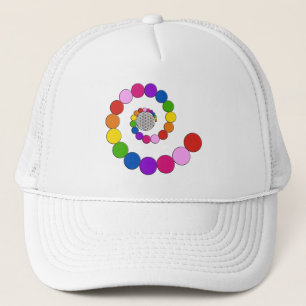 Flower of Life / Blume des Lebens - spiral dots Trucker Hat