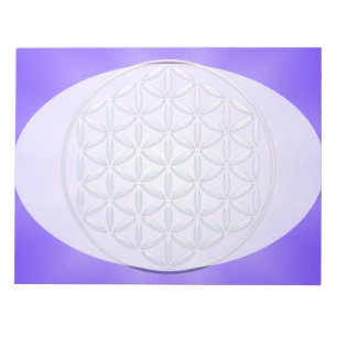 Flower of Life / Blume des Lebens - stamp violet Notepad