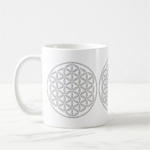 Flower Of Life / Blume des Lebens - stamp white Coffee Mug