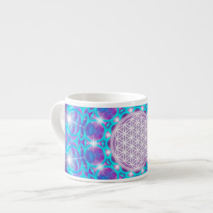 FLOWER OF LIFE/Blume des Lebens Stars Mandala Espresso Cup