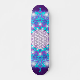 FLOWER OF LIFE/Blume des Lebens Stars Mandala Skateboard