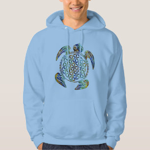 Flower of Life / Blume des Lebens - turtle coloure Hoodie