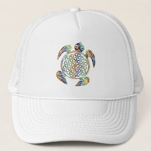 Flower of Life / Blume des Lebens - turtle coloure Trucker Hat