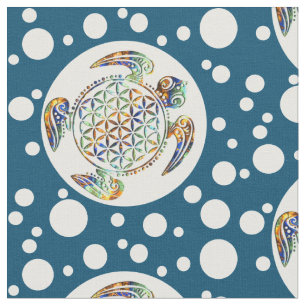 Flower Of Life / Blume des Lebens - turtle Fabric