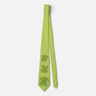 Flower of Life / Blume des Lebens - turtle green Tie