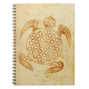 Flower of Life / Blume des Lebens - turtle stone Notebook