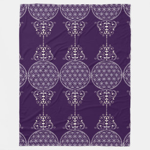 Flower of Life / Blume des Lebens - vintage I Fleece Blanket