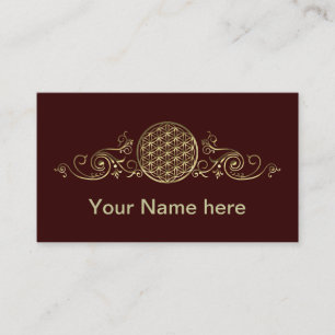 Flower of Life / Blume des Lebens - vintage IV Business Card