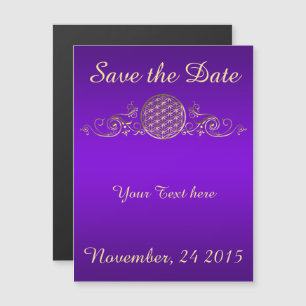 Flower of Life / Blume des Lebens - vintage IV Magnetic Invitation