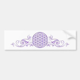 Flower of Life / Blume des Lebens - vintage VI Bumper Sticker