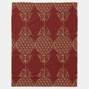 Flower of Life / Blume des Lebens - vintage VIII Fleece Blanket