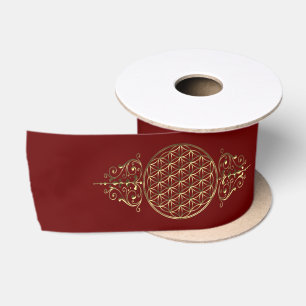 Flower of Life / Blume des Lebens - vintage VIII Satin Ribbon