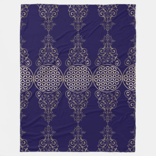 Flower of Life / Blume des Lebens - vintage X Fleece Blanket