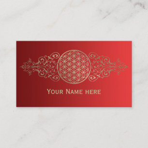 Flower of Life / Blume des Lebens - vintage XI Business Card
