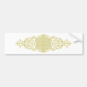 Flower of Life / Blume des Lebens - vintage XII Bumper Sticker