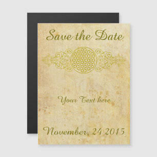 Flower of Life / Blume des Lebens - vintage XII Magnetic Invitation