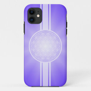 Flower of Life / Blume des Lebens - white transpa. iPhone 11 Case
