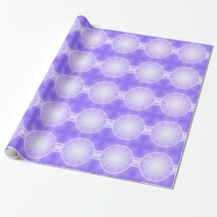 Flower of Life / Blume des Lebens - white transpa. Wrapping Paper