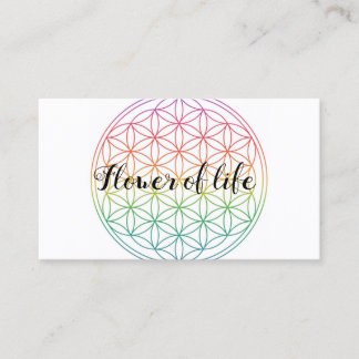 Flower of life business card